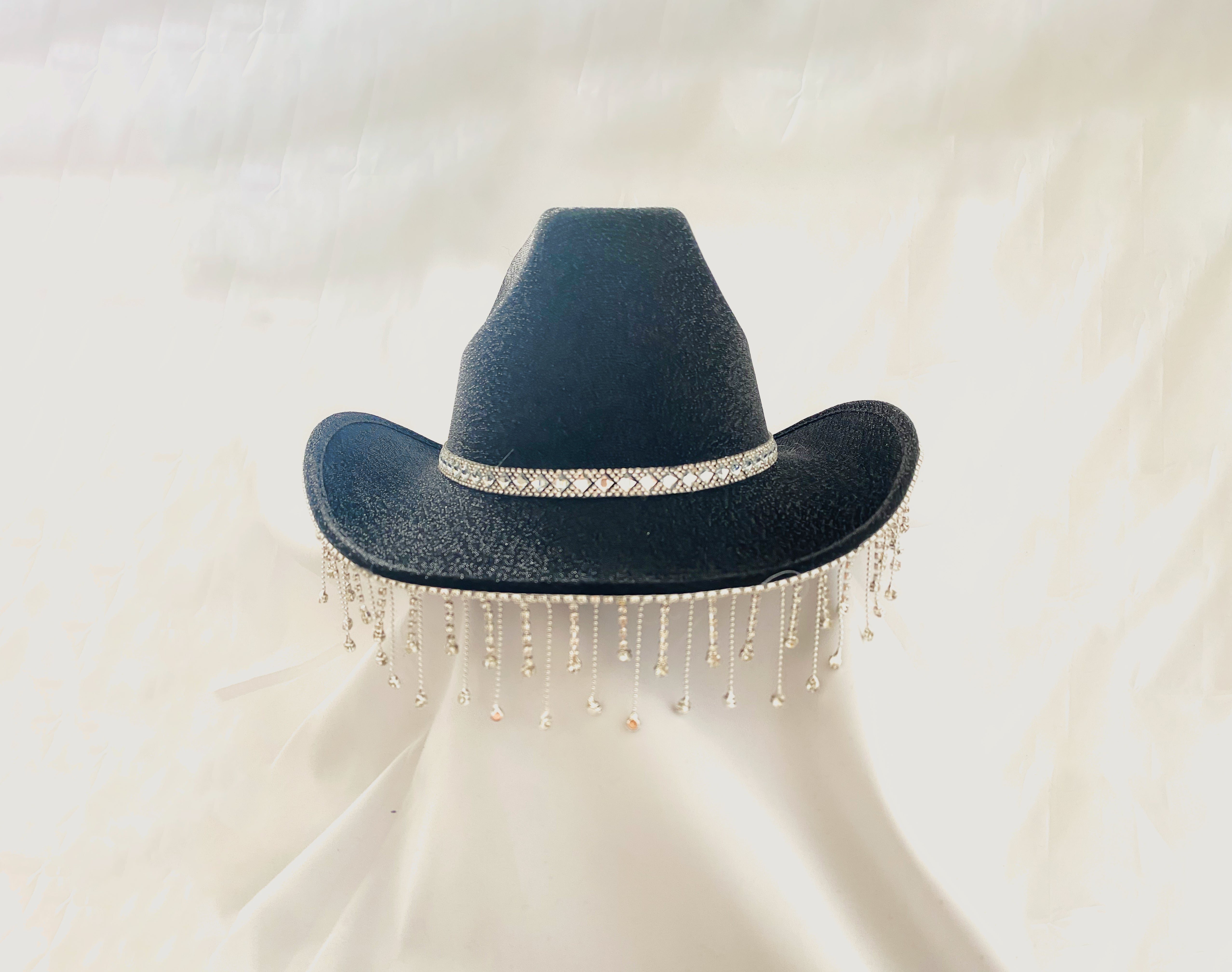 Sequined Tassel Cowgirl Hat